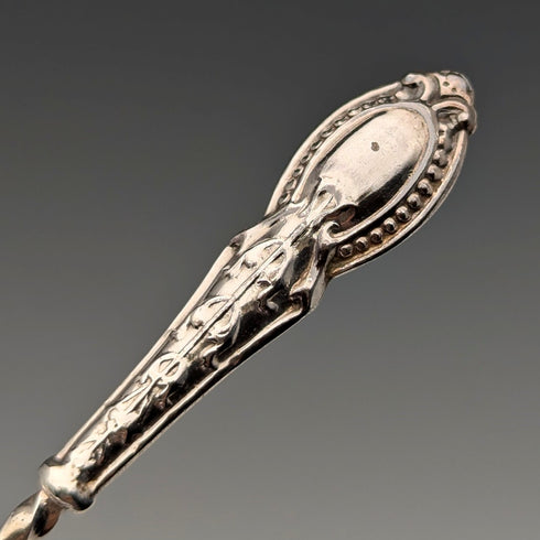 1908 年英國古董純銀茶匙 6 件套裝在 Case William Devenport 中